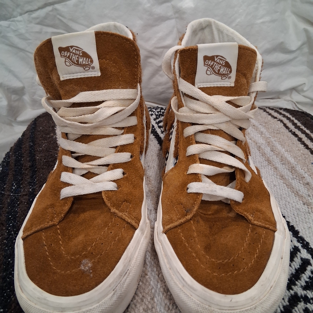 Vans Brown Suede High-Top Sneakers